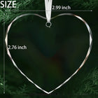 3'' Heart Transparent Crystal Ornaments Widget/Pendant