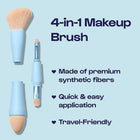 Portable 4 In 1 Makeup Brush Set
