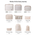 7 Pcs Travel Packaging Bag Luggage Organizers