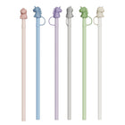 12 Inch Long Silicone Straw With Straw Cover And Cleaning Brush