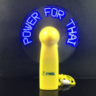 Rechargeable Colorful LED Flashing Word Fan