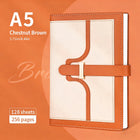 PU Leather A5 Executive Notebook with Elastic Band Closure