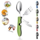 4-in-1 Portable Stainless Steel Cutlery