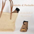 Women's Straw Beach Sun Hat UPF 80+