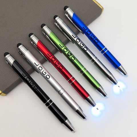 LED Touchscreen Metal Multi-Function Advertising Pen