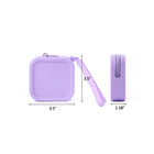 Portable Silicone Square Makeup Storage Bag