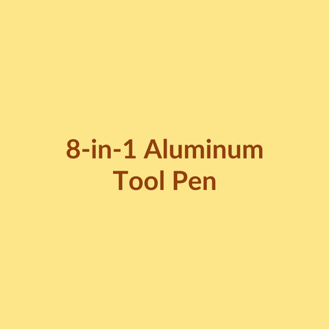 8-in-1 Aluminum Tool Pen With Screwdriver