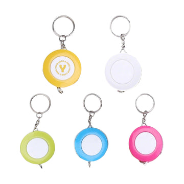 Candy-Colored Keychain Tape Measure