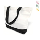 Two-Tone Reusable Cotton Canvas Tote Bag