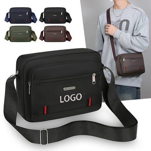Minimalist Lightweight Men's Business Canvas Crossbody Bag