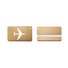 Airplane Aluminum Luggage Tag