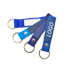Embossed Woven Luggage Keychain Tag