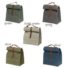 Waterproof Foldable Waxed Canvas Lunch Cooler Insulated Bag