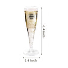 Clear Plastic Champagne Flute