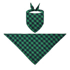 Polyester Checked Pet Bandana - Bib
