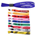 Customized Polyester Event Wristbands with Locking Bead