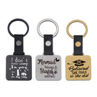 Metal Keychain with Pendant