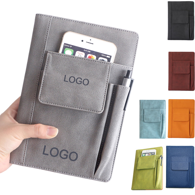 Multi-function PU Leather Pocket Notebook