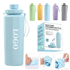 20oz Silicone Foldable Water Bottle