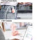 2 In 1 Rechargeable Portable Fan With Power Bank