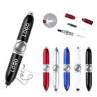Twist Action Ballpoint Pen With Light