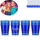 Colorful Shot Glasses On Beaded Necklaces For Parties 2 Oz
