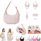 Women's Nylon Shoulder Bag Tote (Adjustable Strap)