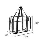 Clear Zippered Safety Tote Bag