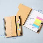 Spiral Notebook With Sticky Pen And Ruler