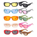 Rectangle Narrow Square Frame Sunglasses