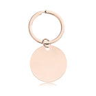 Stainless Steel Metal Round Brand Keychain