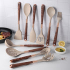 12 Pieces Wood Grain Silicone Cookware