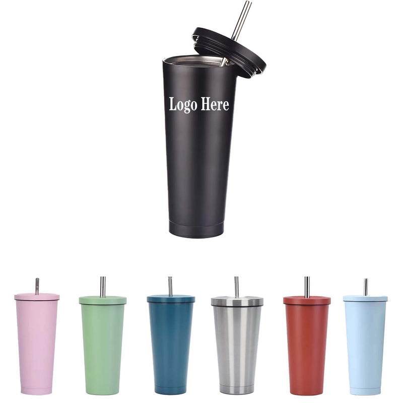 18Oz Classic Insulated Coffee Tumbler With Straw