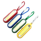 Portable COB Mini Lights Flashlight W/ Carabiner For Hiking