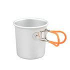 5Oz.Portable Aluminum Alloy Camping Cup With Foldable Handle