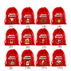 Christmas Drawstring Flannel Candy Bag