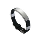 Stainless Steel Silicone Bracelet Wristband Engraved Logo