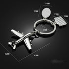 3D Metal Model Airplane Keychain Simulated Passenger Plane