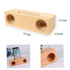 Wooden Cell Phone Holders Loudspeaker Desktop