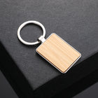 Bamboo-Metal Keychain