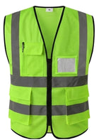 High-Visibility Reflective Safety Vest with Multiple Pockets