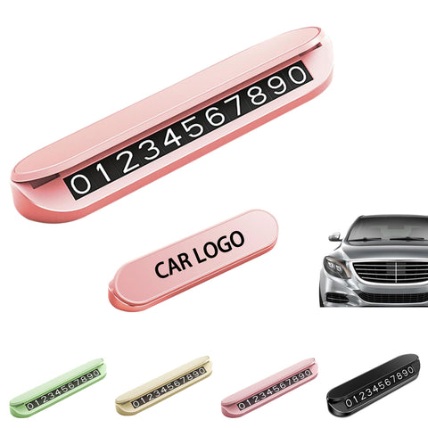 Car Phone Number Temporary Parking Card