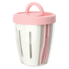 Plastic Fresh Fruit Salad Storage Cup W/ Lid & Folding Fork