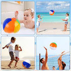 12" Six Color Inflatable Beach Ball