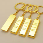 Custom Gold Bar Keychain Metal Pendant Souvenir Keyring