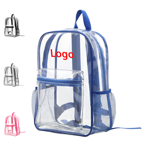 Lightweight Transparent PVC Outdoor Sports Backpack