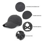 Quick Drying Criss Cross Ponytail Cap