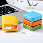 Portable Push Pull 2 Compartment Pill Box