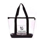Clear Security Zipper Tote Bag