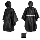 Hooded Rain Poncho Unisex Long Raincoat